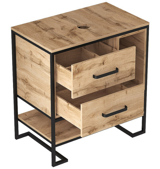 Тумба под раковину 1MarKa Grunge Loft 80Н Ц0000005442 Дуб Вотан