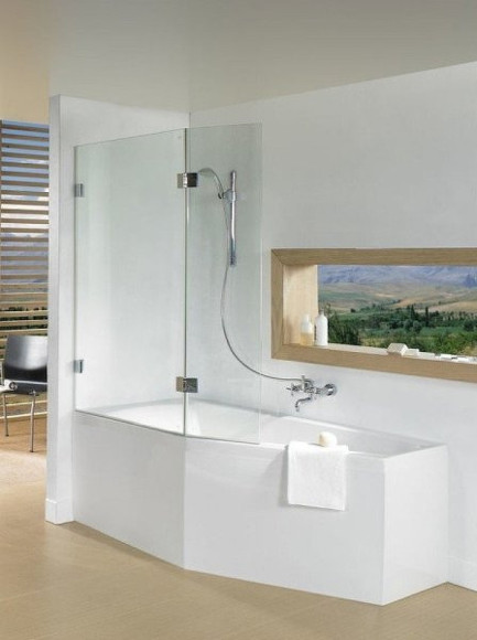 Шторка на ванну Riho VZ Scandic NXT X500 Yukon 117 L G001163120 (GX00602C1) профиль Хром стекло прозрачное