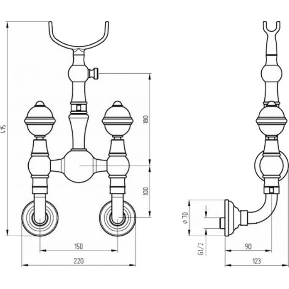 Смеситель для душа Migliore Cristalia 18587 Хром