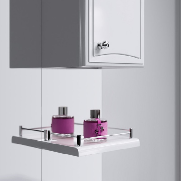 Зеркало со шкафом Aqwella Барселона 100 Ba.02.10 с подсветкой Белое Зеркало со шкафом Aqwella Барселона 100 Ba.02.10 с подсветкой Белое