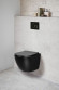 Унитаз Vincea Globo VT1-14MB подвесной Черный матовый с сиденьем Микролифт Унитаз Vincea Globo VT1-14MB подвесной Черный матовый с сиденьем Микролифт