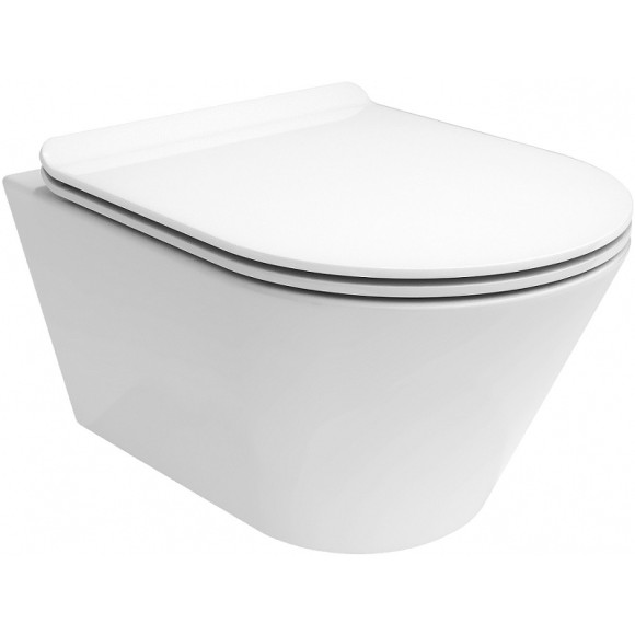 Унитаз Kerama Marazzi Plaza Modern PLMR.wc.02 подвесной Белый глянцевый без сиденья