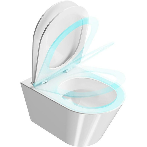 Унитаз Kerama Marazzi Plaza Modern PLMR.wc.02 подвесной Белый глянцевый без сиденья Унитаз Kerama Marazzi Plaza Modern PLMR.wc.02 подвесной Белый глянцевый без сиденья