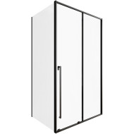 Душевой уголок Allen Brau Fantasy 120x80 3.11006.31 + 3.11012.31 профиль Черный матовый стекло прозрачное