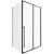 Душевой уголок Allen Brau Fantasy 120x80 3.11006.31 + 3.11012.31 профиль Черный матовый стекло прозрачное