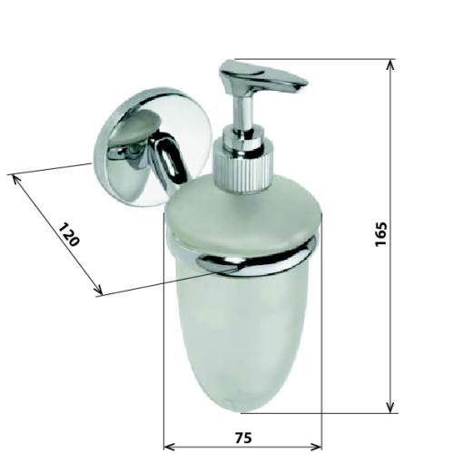 Дозатор для жидкого мыла Bemeta Alfa 102408022 Хром