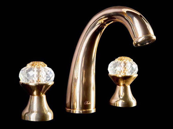 Смеситель для раковины Boheme Flora 297-FL Золото