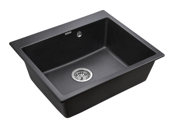 Кухонная мойка Paulmark Kante 60 PM106052-BL Черная Кухонная мойка Paulmark Kante 60 PM106052-BL Черная