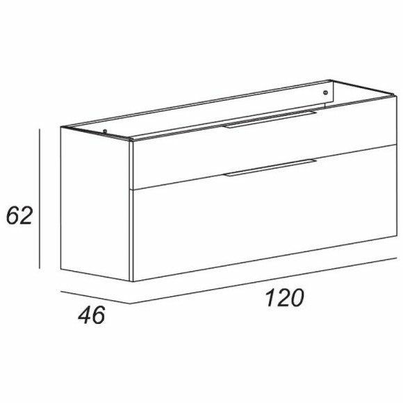 Тумба под раковину Cezares Urban 120 55161 подвесная Frassino scuro Тумба под раковину Cezares Urban 120 55161 подвесная Frassino scuro