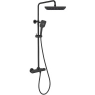 Душевая система Vincea Next VSFS-1N0TMB с термостатом Черная матовая