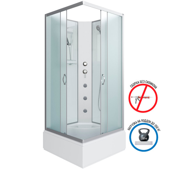 Душевая кабина Niagara Classic 90x90 NG-1108-14BKG с гидромассажем Душевая кабина Niagara Classic 90x90 NG-1108-14BKG с гидромассажем