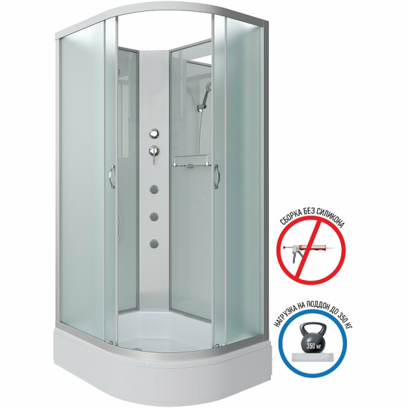 Душевая кабина Niagara Classic 100х90 L NG-33094-14LBKG с гидромассажем Душевая кабина Niagara Classic 100х90 L NG-33094-14LBKG с гидромассажем