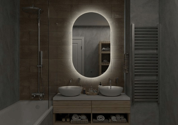 Зеркало Art&Max Torino AM-Tor-700-1200-DS-F с подсветкой с бесконтактным выключателем Зеркало Art&Max Torino AM-Tor-700-1200-DS-F с подсветкой с бесконтактным выключателем