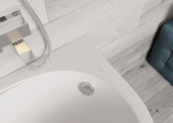 Акриловая ванна Vagnerplast Flora 150x100 L VPBA151FLA3LX-04 без гидромассажа