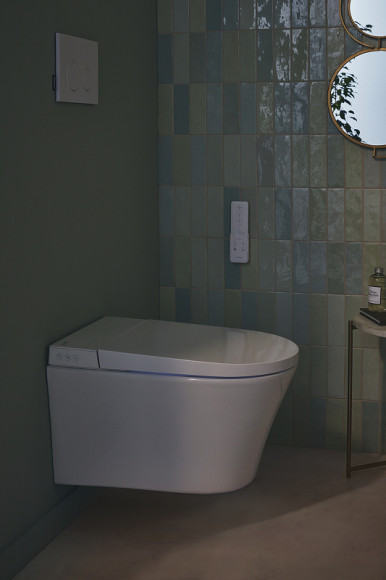 Комплект унитаза биде с инсталляцией Jacob Delafon Seine E34360-00 с сиденьем Микролифт и Белой глянцевой клавишей смыва