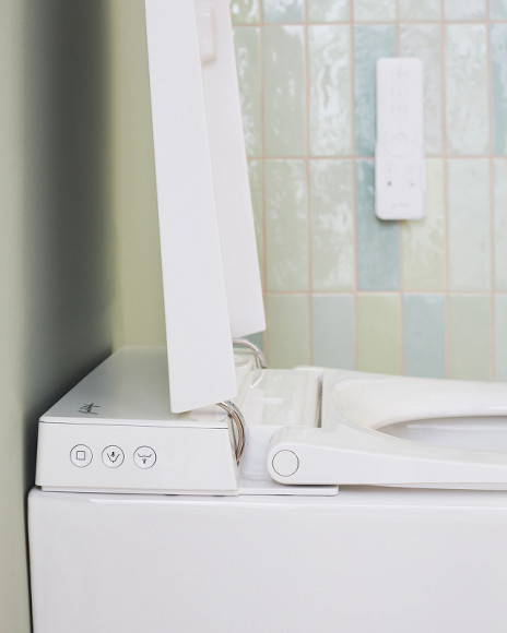 Комплект унитаза биде с инсталляцией Jacob Delafon Seine E34360-00 с сиденьем Микролифт и Белой глянцевой клавишей смыва