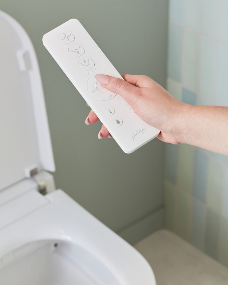 Комплект унитаза биде с инсталляцией Jacob Delafon Seine E34360-00 с сиденьем Микролифт и Белой глянцевой клавишей смыва