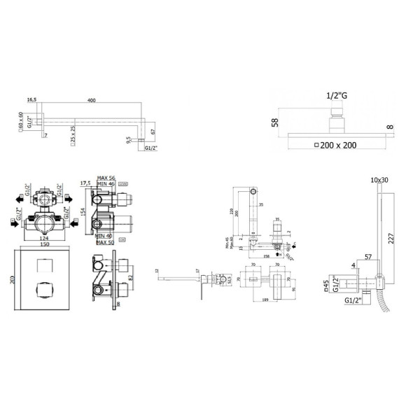 Комплект смесителей Paffoni Elle KITLEQ518CR105 Хром