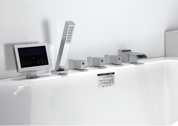 Акриловая ванна Gemy 171х86 G9066 II K R с гидромассажем