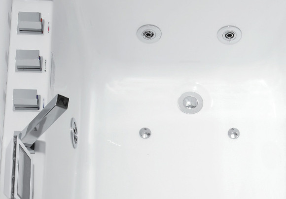 Акриловая ванна Gemy 171х86 G9066 II K R с гидромассажем