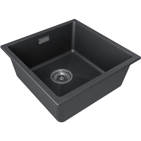 Кухонная мойка Paulmark Lumi 45 UNI LU45-BL Черная Кухонная мойка Paulmark Lumi 45 UNI LU45-BL Черная