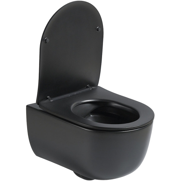 Унитаз Vincea Evo VT1-34SMB подвесной Черный матовый с сиденьем Микролифт