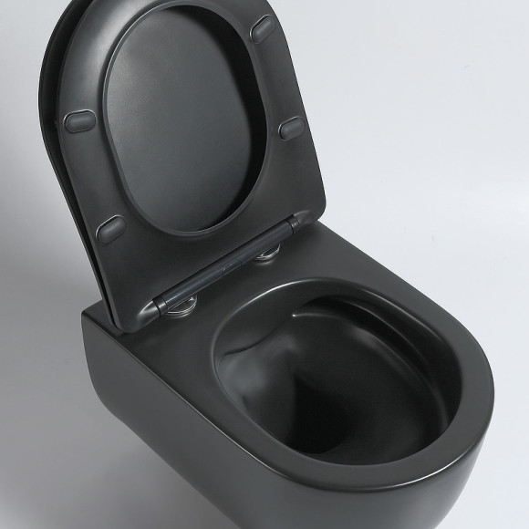 Унитаз Vincea Evo VT1-34SMB подвесной Черный матовый с сиденьем Микролифт