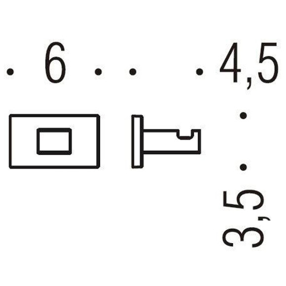 Крючок Colombo Design Look BLC27.HPS1 Нержавеющая сталь