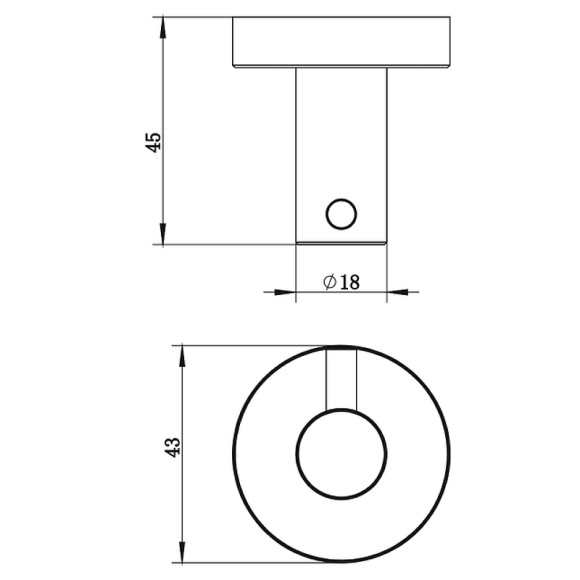 Крючок Whitecross Ergo ER2210CP Медь Крючок Whitecross Ergo ER2210CP Медь