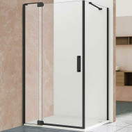 Душевой уголок Vincea Extra 100х90 VSR-1E901090CLB профиль Черный стекло прозрачное