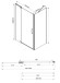 Душевой уголок Vincea Extra 100х90 VSR-1E901090CLB профиль Черный стекло прозрачное