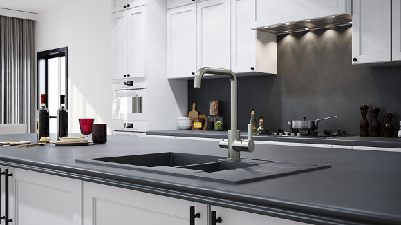 Смеситель для кухни Paulmark Logas Lo213021-NI Никель