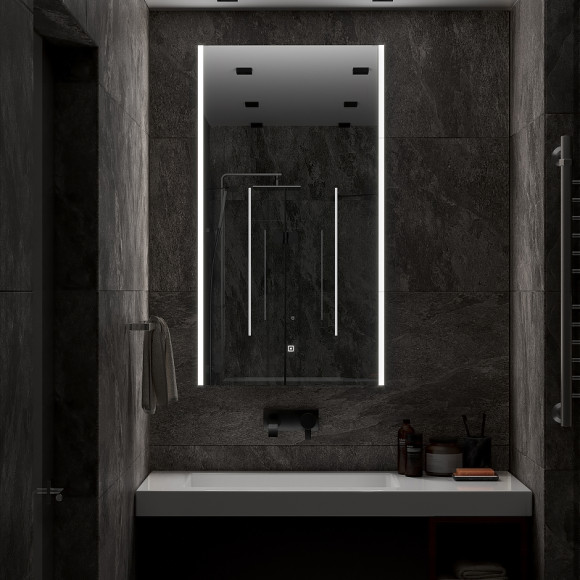 Зеркало Континент Modern 600х1100 ЗЛП618 с подсветкой с сенсорным выключателем