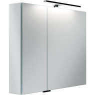 Зеркальный шкаф Sancos Hilton 100 Z1000 с подсветкой Серый