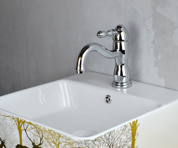 Смеситель для раковины Bronze de Luxe Tiffany 1901CR Хром