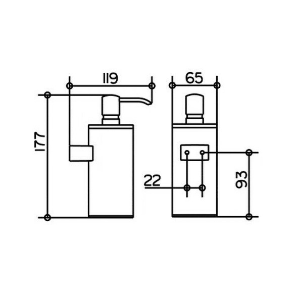 Дозатор жидкого мыла Keuco Plan 14953 010100 Хром Дозатор жидкого мыла Keuco Plan 14953 010100 Хром
