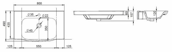 Раковина AM.PM Like 80 M80WCC0802WG Белая Раковина AM.PM Like 80 M80WCC0802WG Белая