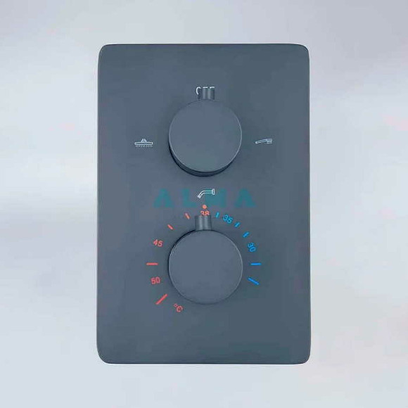 Душевая система ALMAes Weber TVZ-0808 Черная матовая Душевая система ALMAes Weber TVZ-0808 Черная матовая