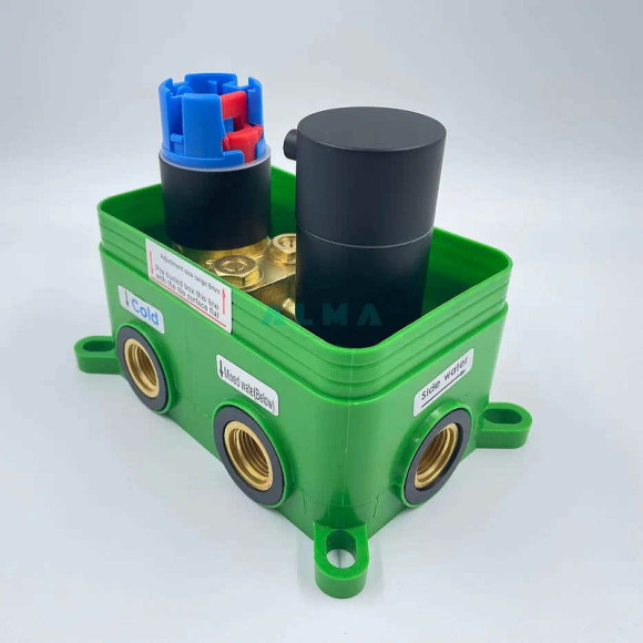 Душевая система ALMAes Weber TVZ-0808 Черная матовая Душевая система ALMAes Weber TVZ-0808 Черная матовая