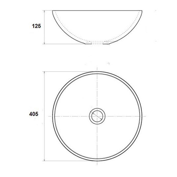 Раковина-чаша Bronze de Luxe Марракеш 40 1008 Белый глянец с декором Раковина-чаша Bronze de Luxe Марракеш 40 1008 Белый глянец с декором