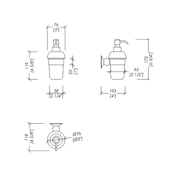 Дозатор для жидкого мыла Devon&Devon New York NY130CR Хром Белый Дозатор для жидкого мыла Devon&Devon New York NY130CR Хром Белый