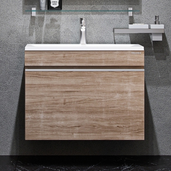 Тумба под раковину Velvex Pulsus 70 tp.PUL.PUL.70.1Y подвесная Дуб сонома Тумба под раковину Velvex Pulsus 70 tp.PUL.PUL.70.1Y подвесная Дуб сонома