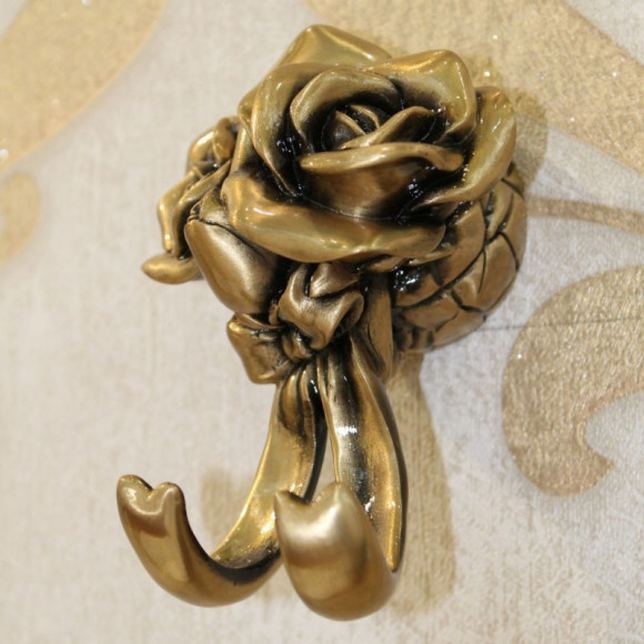 Двойной крючок Art&Max Rose AM-B-0912-B Бронза Двойной крючок Art&Max Rose AM-B-0912-B Бронза