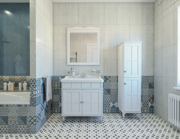 Зеркало Caprigo Borgo 80 33431-В231 Белое матовое