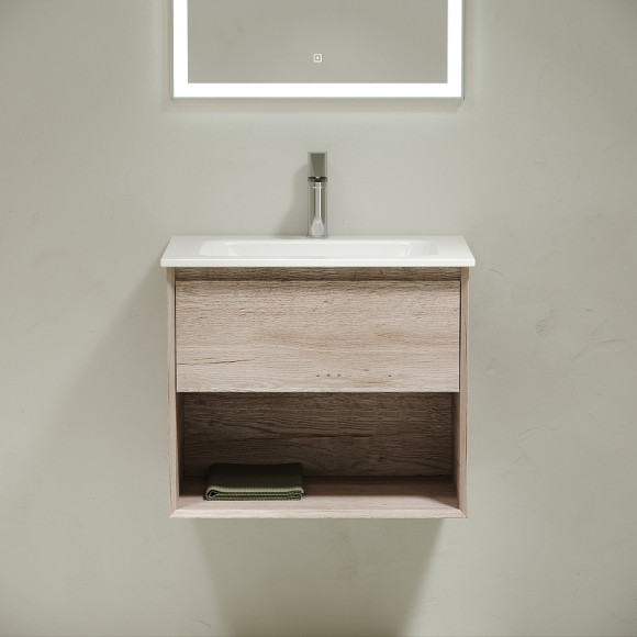 Тумба под раковину Sancos Marmi 1.0 60 MR1.060EG подвесная Дуб галифакс натуральный