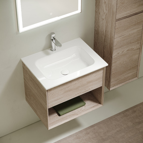 Тумба под раковину Sancos Marmi 1.0 60 MR1.060EG подвесная Дуб галифакс натуральный