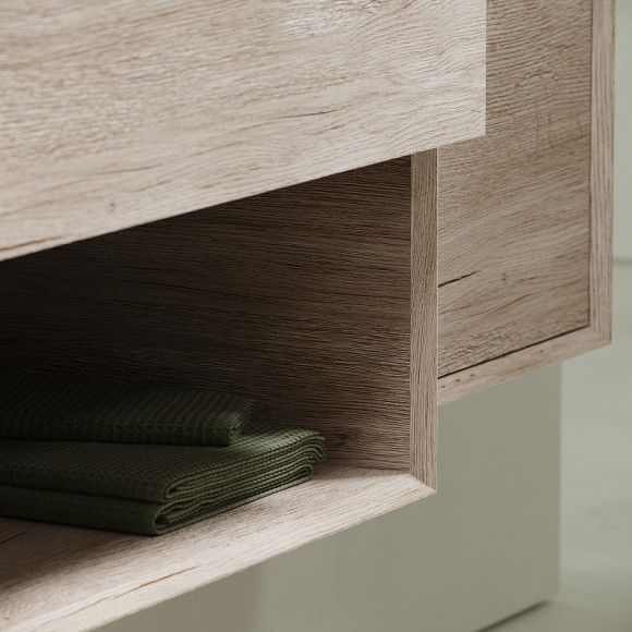 Тумба под раковину Sancos Marmi 1.0 60 MR1.060EG подвесная Дуб галифакс натуральный