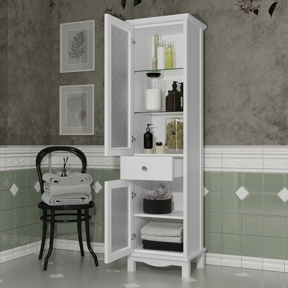 Шкаф пенал Opadiris Омега 45 L 00-00007360 Белый матовый Шкаф пенал Opadiris Омега 45 L 00-00007360 Белый матовый