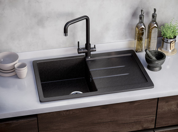 Смеситель для кухни Ulgran Classic U-019-308 Черный