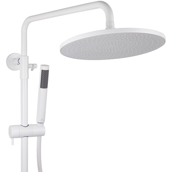Душевая система Kaiser Serio 05382-4 с термостатом Белая матовая Душевая система Kaiser Serio 05382-4 с термостатом Белая матовая